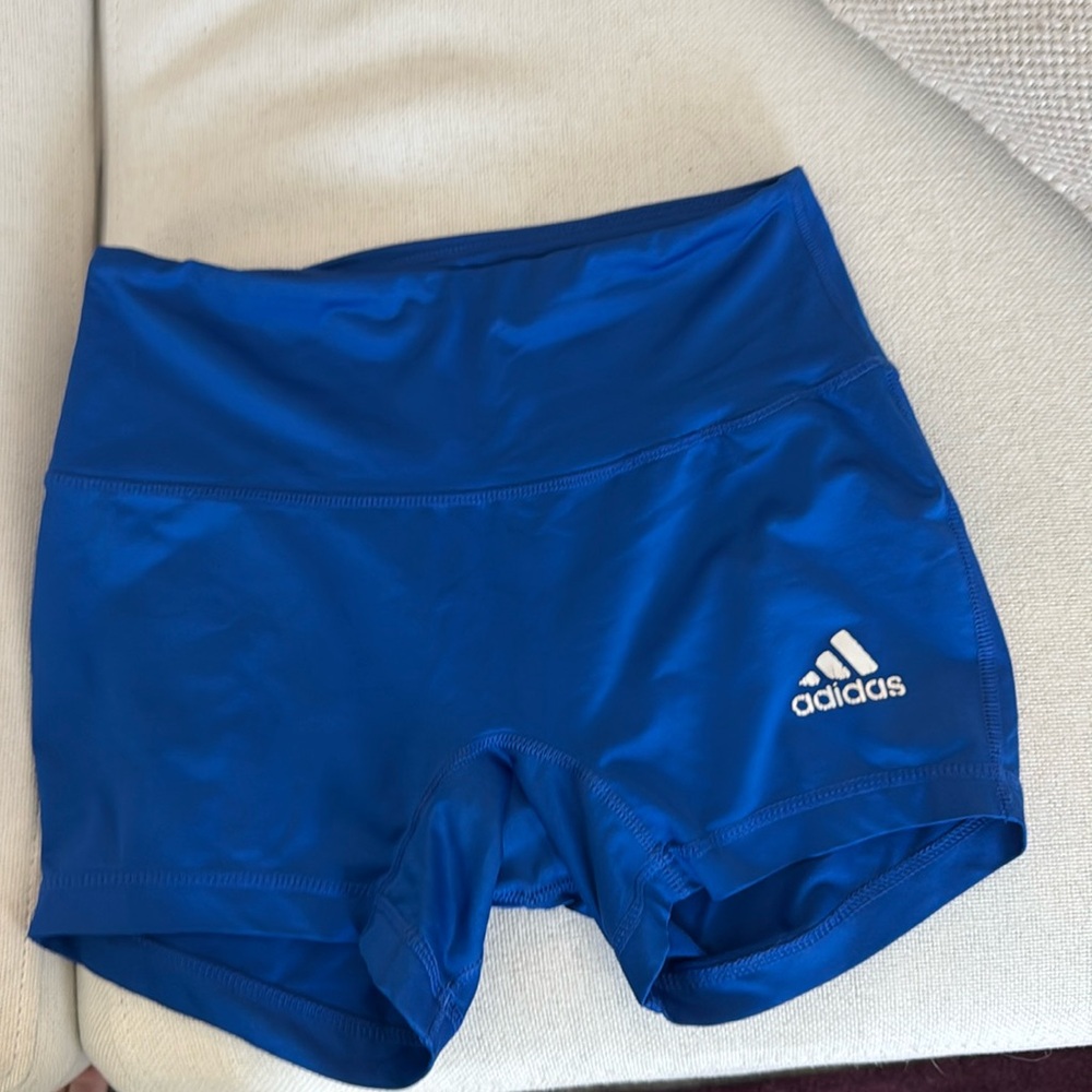 Blue adidas compression shorts!